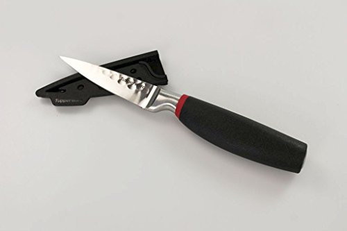 TUPPERWARE Messer Chef-Serie Pro Gemüse Messer Gemüsemesser Schälmesser schwarz