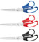 Westcott E-31030 00 Scheren-Set Büro Kunststoffgriff, 3 Stück, 21 cm, schwarzer, blauer und roter