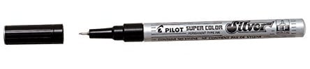 Pilot Marqueur permanent Pointe extra fine Argent
