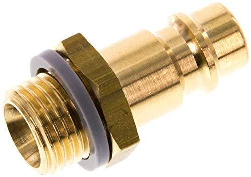 Kupplungsstecker (NW7,2) G 1/4(AG), Messing Werkstoff:Messing Gewinde außen:G 1/4
