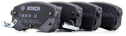 Bosch BP1056 - Brake Pads Car Rear Axle - 1 Set of 4 Pads | Bosch Quality - Reduced Noise and Dust - ECE-R90 Certified - Copper-Free