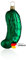 Glas Weihnachtsgurke groß, matt grün | aus der Glasbläserregion Lauscha | die Gurke für den Weihnachtsbaum als Baumschmuck | American Pickle, Christbaumgurke, Glasgurke Weihnachtsdeko 9,5 cm