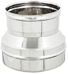 UTILFER Riduzione Canna Fumaria Acciaio Inox AISI 304 da 150 mm a 80 mm