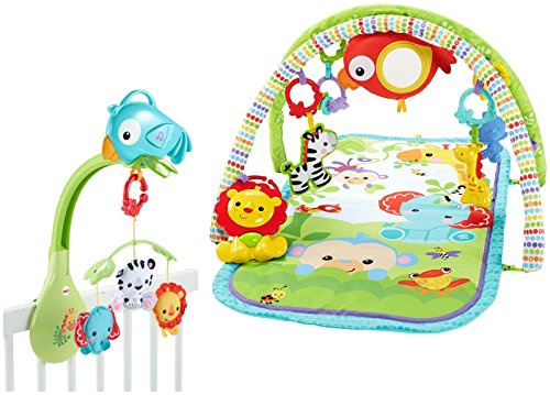 Fisher-Price Rainforest - Juego de gimnasio y móvil