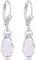 Ohrringe Ohrhänger Marken Kristallen 925 Sterling Silber Violett Light Amethyst NOBEL SCHMUCK