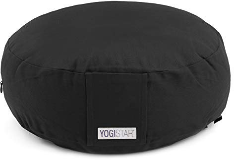 Yogistar Meditationskissen - Rund Schwarz