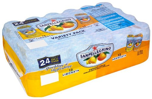 Sanpellegrino Rainbow Limonata Aranciata Pack, Lemon, 330 ml, 24 Count