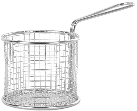 Apollo Chip Serving Basket Round, Multi-Colour, 15x16.5x8.5