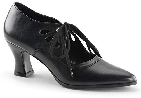 Funtasma Renaissance-Pumps Victorian-03 Mattschwarz Gr.43