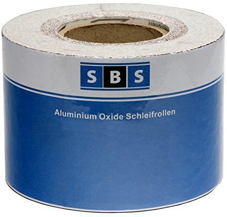SBS® Schleifpapier Rolle | 115 mm x 25 m | Korn 180 | Aluminiumoxid Rolle