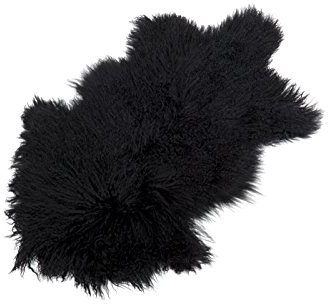 Reissner Lammfelle Naturform Tibetlammfell TP2 100x55cm Farbe schwarz JAY37