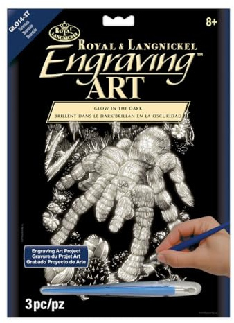 Royal & Langnickel Glow In The Dark Engraving Art A4 Size Tarantula Designed Painting Set