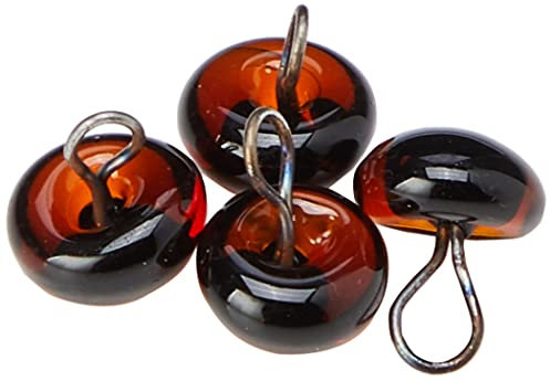 Efco Yeux d’Animaux, Verre, Verre, Marron/Noir, 8 mm, 4-Piece
