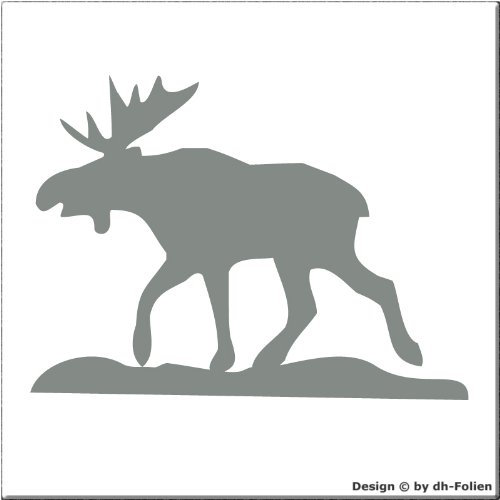 cartattoo4you® AK-00481 | ELCH (No.4) | Autoaufkleber Aufkleber Farbe Silber, in 24 Farben erhältlich, glänzend, 13,5 x 10 cm, Premium-Qualität, Waschstrassenfest