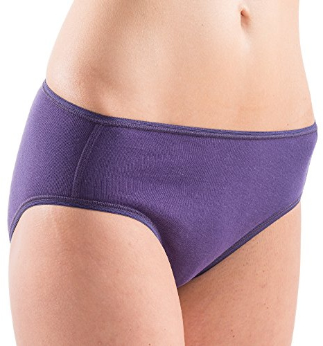HERMKO 1031 Damen Midi Slip aus 100% Bio-Baumwolle, Unterhose ab Fabrik