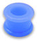 Soul-Cats 1 Flesh Tunnel Silikon Double Flared Stern Neon Ear Tube, Größe: 6 mm, Farbe: blau