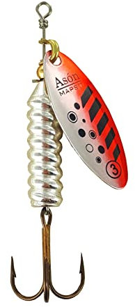 MAPSO - 5 Cucharillas de Pesca ASÓN Pesada-3 PNR 12 GMS.