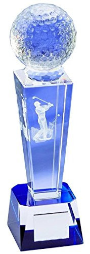 Longridge Crystal Golf Ball Crystal Trophy