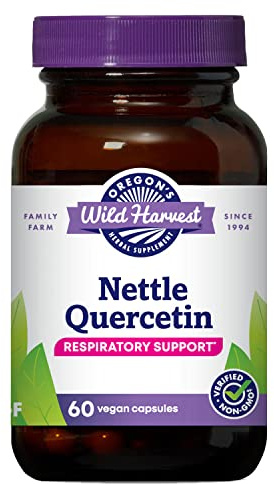 Oregon's Wild Harvest Nettle Quercetin Capsules, Non-GMO Organic Herbal Supplements, 60 Count