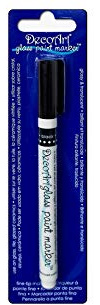 DecoArt DGPM14-K Glass Paint Marker, Black