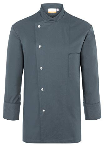 Karlowsky Herren Kochjacke Lars 65% Polyester, 35% Baumwolle anthrazit Größe 44