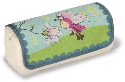 NICI 36585 - Mäppchen zum Rollen Schmetterling, Plüsch, 19 x 7 x 7 cm