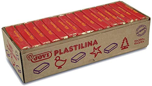 Jovi - 72 - plastilina 350 gr. caja x 15 (rojo)