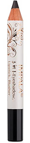 Impala 3-in-1 Jumbo Stift | Lidschatten, Lippenstift und Rouge | Geschmeidige Textur und Lange Lebensdauer | Intensive Farben | Farbe 20 Schwarz