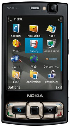 Nokia N95 8GB - Móvil Libre (Pantalla de 2,8 240 x 320, 160 MB de Capacidad) Color Negro