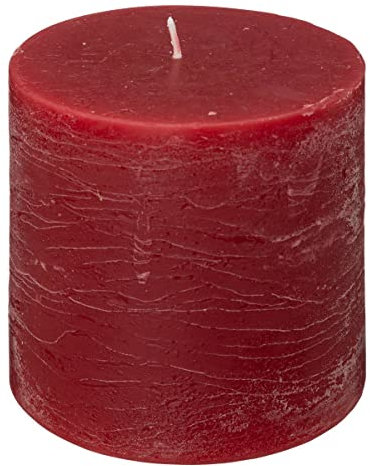 Atmosphera - Rustikale Kerze - rot - 663g - Rot