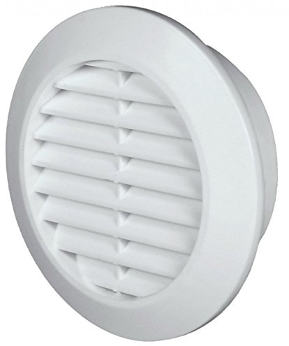 MKK Lüftungsgitter Ø 70 mm rund weiß Insektennetz Abluftgitter Zuluft Abluft Gitter Lüftung T75