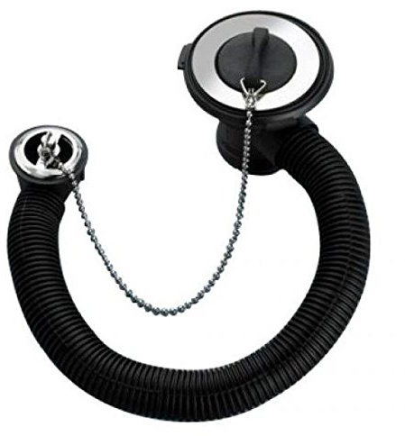 Macdee Vanity Waste with Overflow - Chrome/Plastic