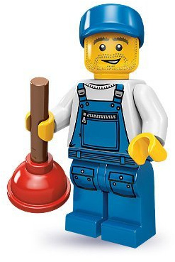 LEGO Serie 9 Minifiguren: Plumber (Open Packet)