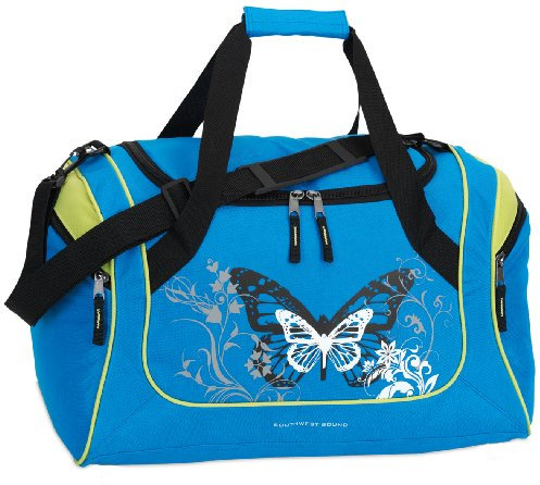 Sporttasche Reisetasche Butterfly 49 x 32 cm (türkis)