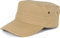 styleBREAKER Unisex Military Cap aus Baumwoll-Canvas | Army Cap mit gebogenem Schirm | verstellbare Schirmmütze für Damen und Herren, Farbe:Khaki