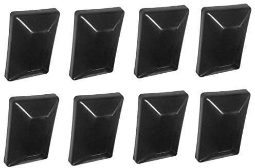 8 PACK-Fence Post Plastic Black Cap 4x6 (3 5/8 X 5 5/8) Pressure Treated Posts by JSP Manufacturing