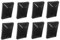 8 PACK-Fence Post Plastic Black Cap 4x6 (3 5/8 X 5 5/8) Pressure Treated Posts by JSP Manufacturing