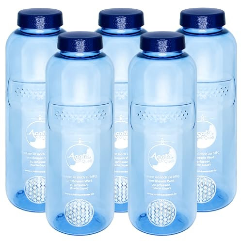 Supersparset, 5 x Tritan Trinkflasche Grip 0,75L Acala mit Blume des Lebens