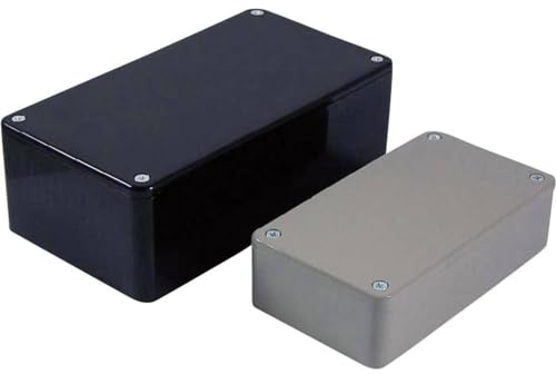 AXXATRONIC Universal-Gehäuse BIM2002/12-BLK/BLK ABS, Schwarz, 100 x 50 x 25, 1 Stück