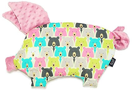 La Millou KissenPig (Polar Bears/Dusty Rose)