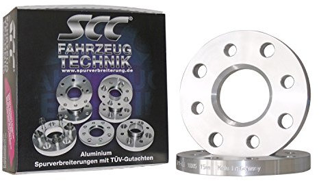 SCC Distanzscheibe ALU 3mm für Seat Alhambra, 7MS (Spurverbreiterung System 5) (Lk 100/5+112/5 NLB 57,1) (6mm pro Achse)