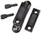horizont Isolator Weidezaun EUQIBLOCK, Vollkunststoff, für Breitbänder, Bandisolator schwarz, 8 Stück, Band bis 40 mm, Streckenisolator