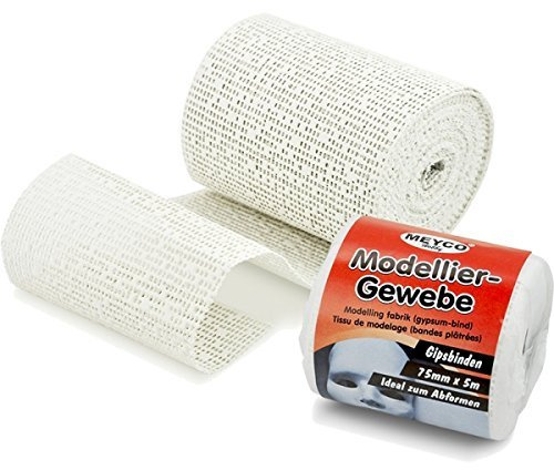 Gipsbinden zum Basteln - Modelliergewebe 75mm x 5m