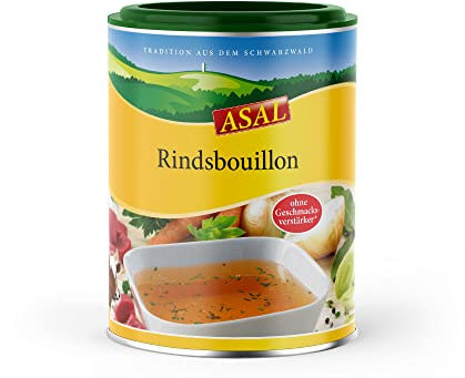 ASAL Rindsbouillon 594g für 27 Liter - ohne Geschmacksverstärker und Konservierungsstoffe, Rinderbrühe zum Würzen und Verfeinern, glutenfrei, laktosefrei, Universalwürzmittel als Fleischbrühe