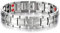 COOLSTEELANDBEYOND Raffinierten Stil Herren Titan Therapy Armband mit Magneten Germanium, Link-Tool zum Entfernen Enthalten