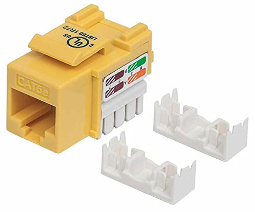 Intellinet 210133 Cat 5 Keystone Jack UTP Punch-down gelb