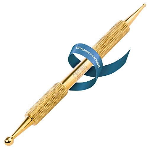 REMOS Akupressurstift & Meridianstift gold 10 cm Kugel Ø 1,5/3,5 mm