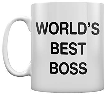 Grindstore Tazza World's Best Boss in bianco