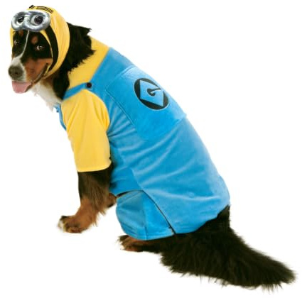 Rubies unisex adult Official s Minion Pet Dog Costume Big Dog Size XXXL, Multicolor, XXL UK
