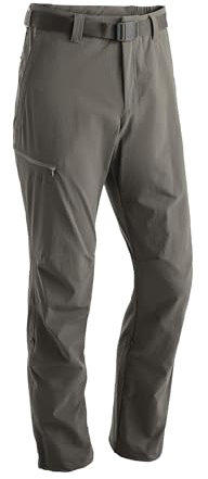 Maier Sports Nil, Herren Wanderhose, Wasserabweisende Outdoorhose für Trekking und Hiking, PFC-frei, mSTRETCH pro 4 & Dryprotec, Rollup-Funktion, Braun, 27 (W38/L31)
